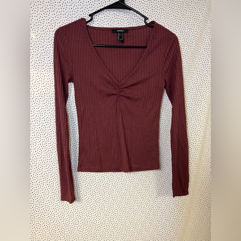 Burgundy long sleeve